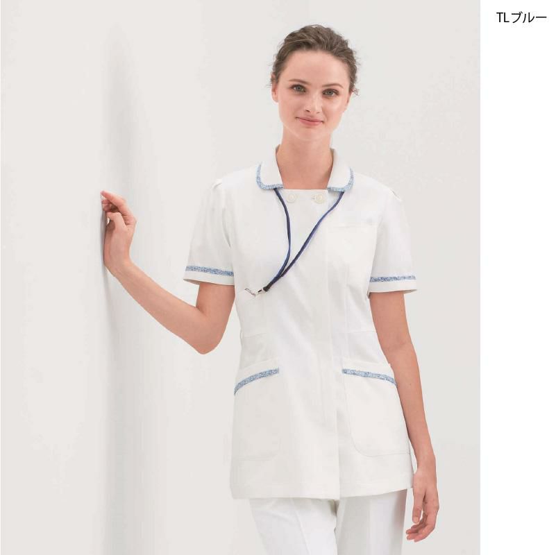 チュニック リバティプリント 女性[LBP4322/ナガイレーベン] （S-EL）