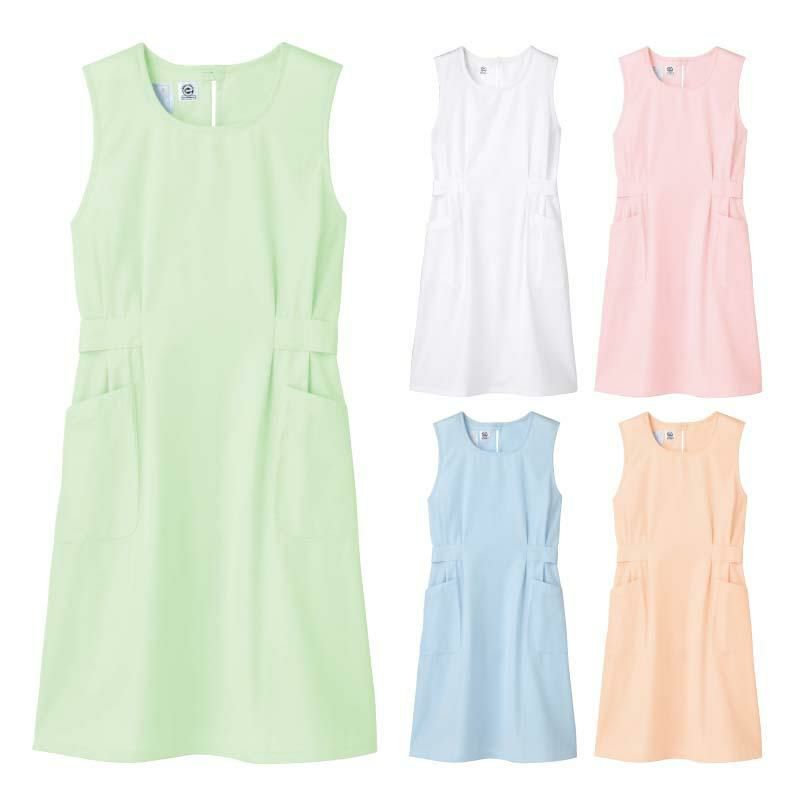 予防衣　リボンタイプのベルトでスタイル良く着こなせる【住商モンブラン】