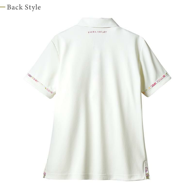 ニットシャツ（半袖） 女性 S-3L[LW203-12/住商モンブラン×ローラアシュレイ] イワキユニフォーム