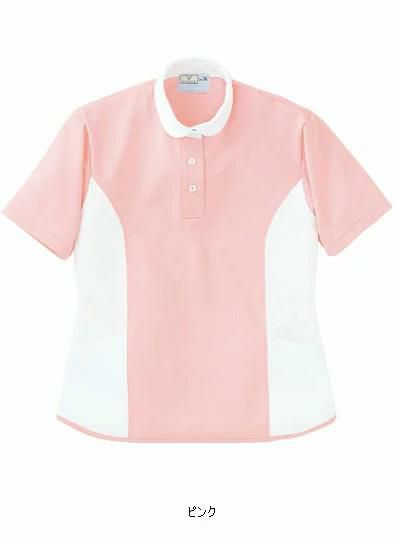 介護 レディスケアワークシャツ[トンボ/CR086]切替/吸汗速乾/制電