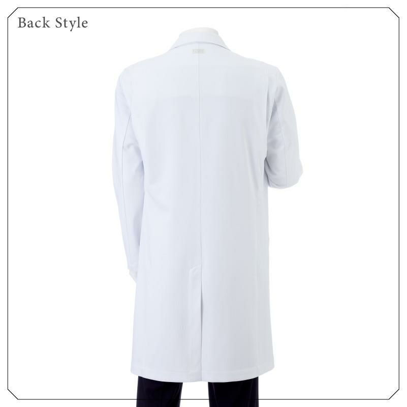 アツロウタヤマメンズコート 医療[ATX1000/ナガイレーベン]（S-BL）