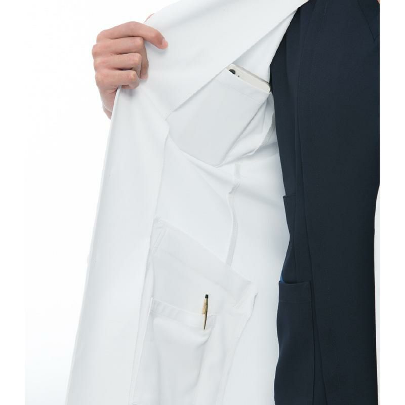 アツロウタヤマメンズコート 医療[ATX1000/ナガイレーベン]（S-BL）