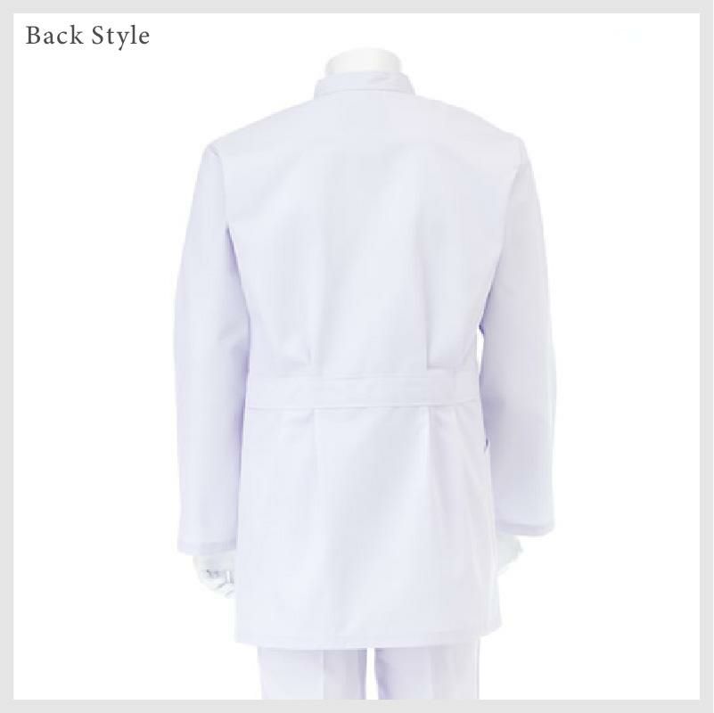 男子横掛 長袖 ケーシー 医療[EP165/ナガイレーベン]（S-BL）