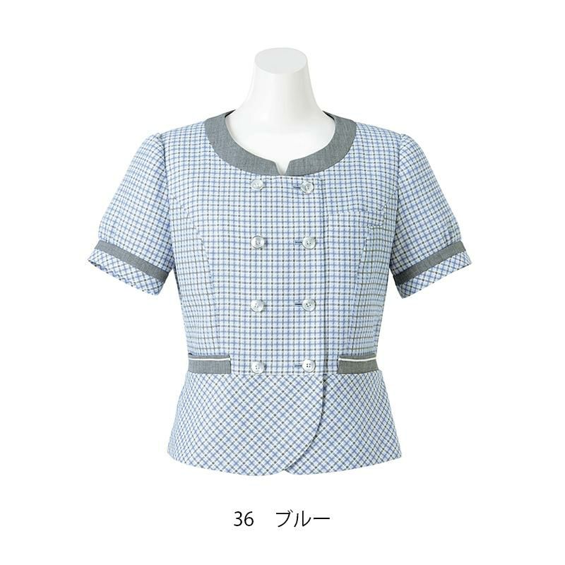 事務服 オーバーブラウス[ボンマックス/LJ0760]チェック