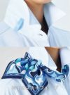 事務服 長袖ブラウス[ボンマックス/RB4158]ニット/吸汗速乾/透け防止