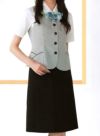事務服 Aラインスカート[チクマ/UF3510]無地