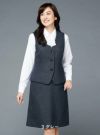 事務服 Aラインスカート[チクマ/UF3517]無地/ストレッチ/防シワ