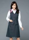 事務服 ラップキュロット[チクマ/UF3518]無地/ストレッチ/防シワ