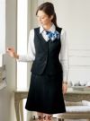 事務服 美形/マーメイドスカート[神馬本店/SA135S]ストライプ/ストレッチ