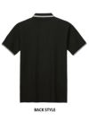 介護 5.8オンスベーシックラインポロシャツ[トムス/00191-BLP]UVカット/男女兼用