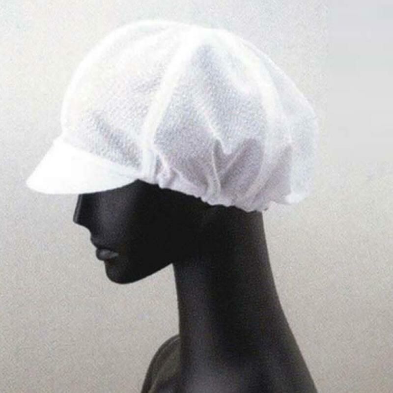 飲食 メッシュ素材の六方帽子 [サンペックス/G5177] 工業洗濯OK/男女兼用