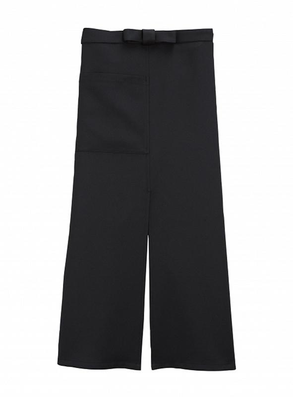 飲食 ロングソムリエエプロン [ボンマックス/FK7117] スリット入り/制電/男女兼用