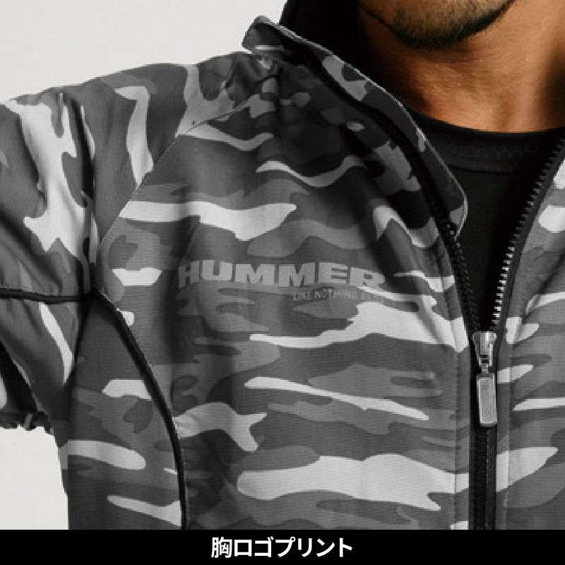 ビッグサイズ HUMMER 裏フリースジャケット カモフラ柄 4L 5L - 制服