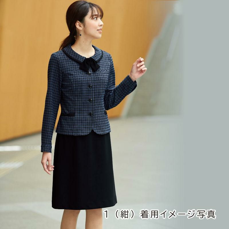 長袖オーバーブラウス [ジョア/21010](17-19号)