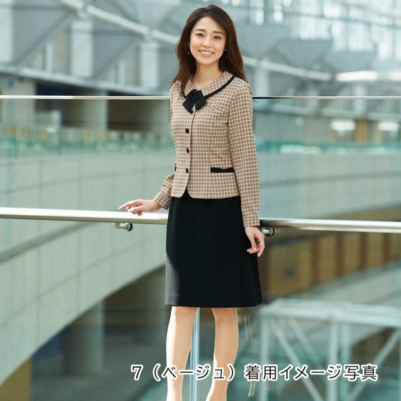 長袖オーバーブラウス [ジョア/21010](17-19号)