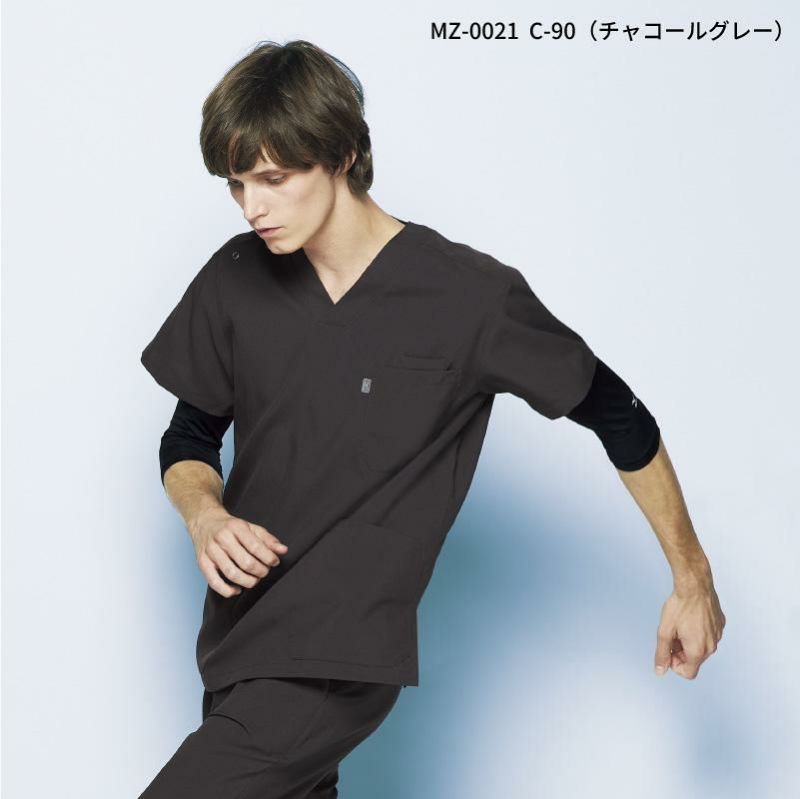 ミズノ MIZUNO スクラブ 上下セット 白衣【ダークグリーン上下