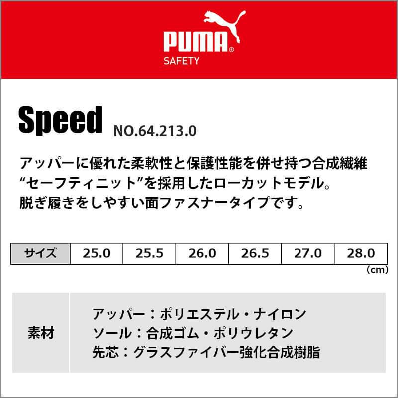 PUMA プーマ シューズセーフティシューズSPEED スピード 64.213.0安全靴 - 3