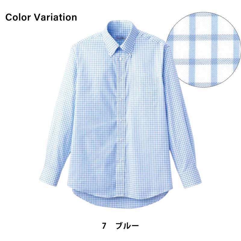 グラフチェック長袖シャツ [FB4506U/ボンマックス]（SS-4L）
