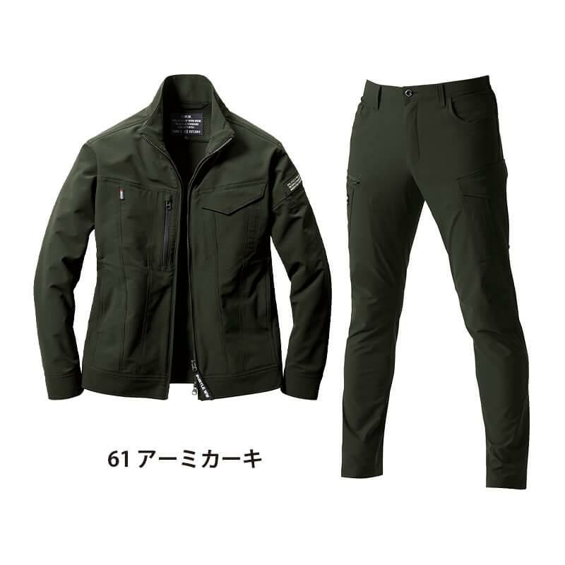 カーゴパンツ　ジャケット　BURTLE 2着セット 楽天市場】作業服 上下セット バートル BURTLE ジャケット 6071