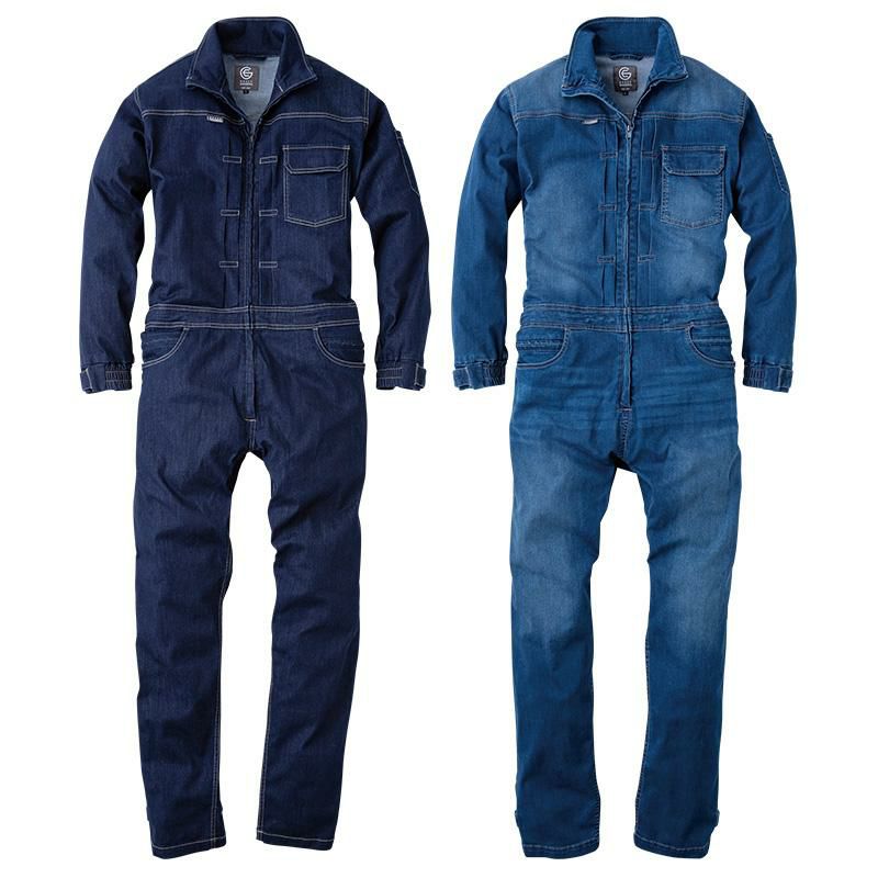 エスケープロダクト 4589708567788 デアリーマンツナギ GE−653 C／46 ミッドユーズド 5Lサイズ デアリーマンツナギ[GE653/エスケー・プロダクト] 5L｜作業服・作業着