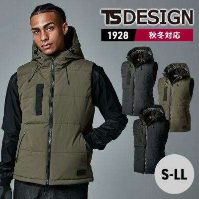 リフレクティブファイバーダウンベスト[藤和 TS DESIGN/1928] 5L-6L