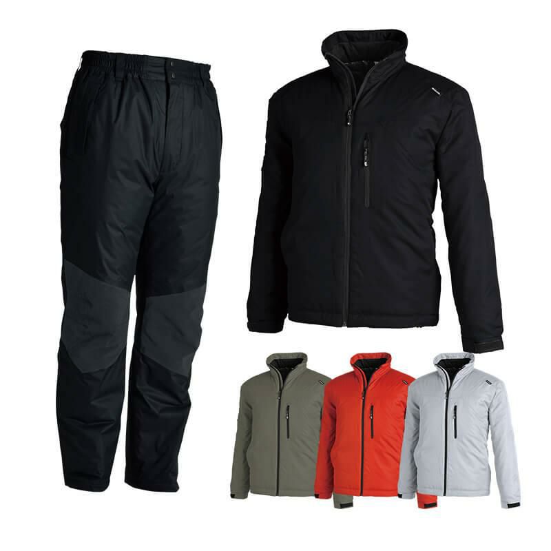上下セット】メガヒートライトウォームジャケットト&防水防寒パンツ