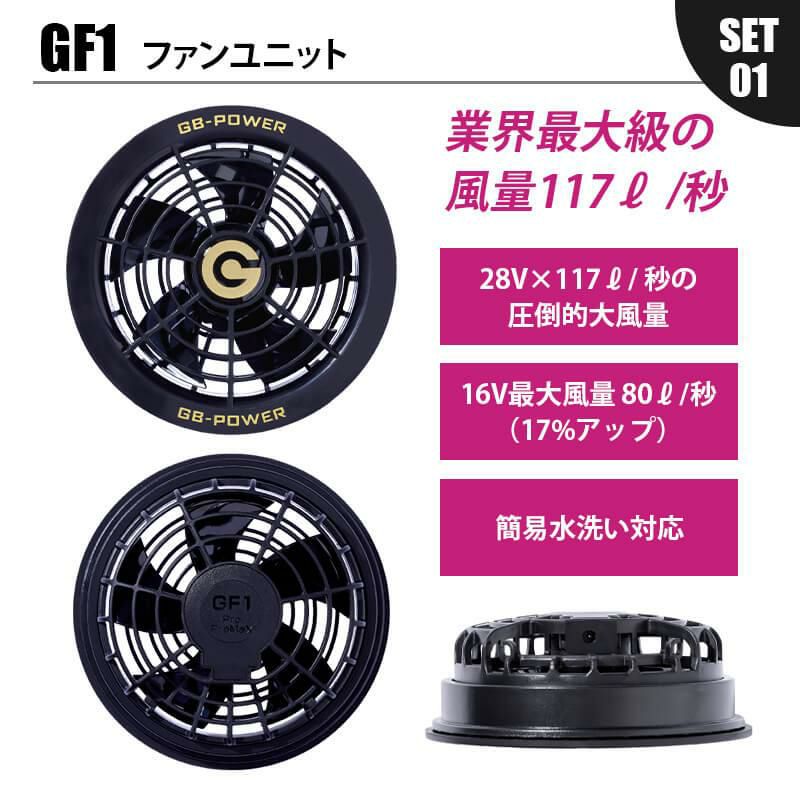 GB-POWER GBパワー 28V ファンセット+バッテリーセット[長信
