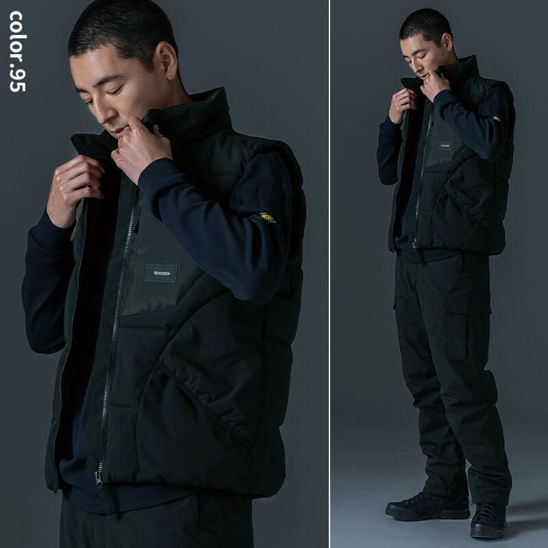 ニッカーズファイバーダウンベスト[TS DESIGN/55328] S-4L｜作業服